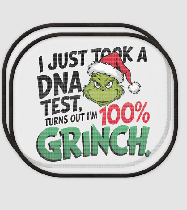Grinch DNA test model alb pe tricou