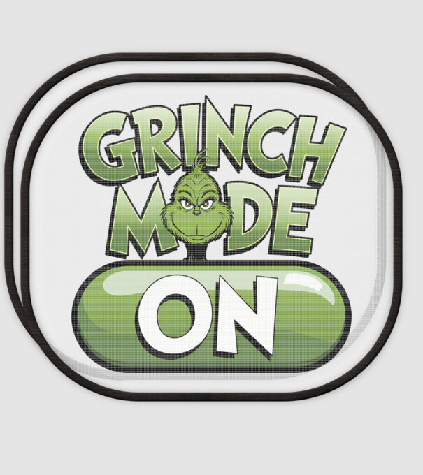 Grinch mode ON model alb pe tricou