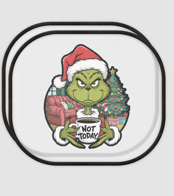 Not Today Grinch model alb pe tricou