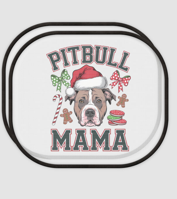 Pitbull Mama model alb pe tricou
