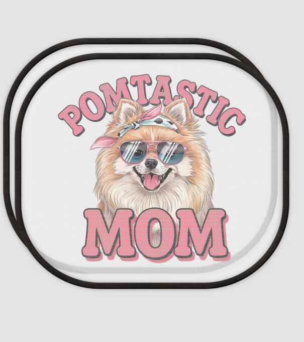 Pomtastic Mom model alb pe tricou