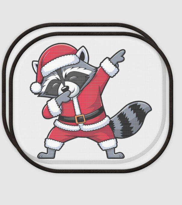 Raton Dab Xmas model alb pe tricou