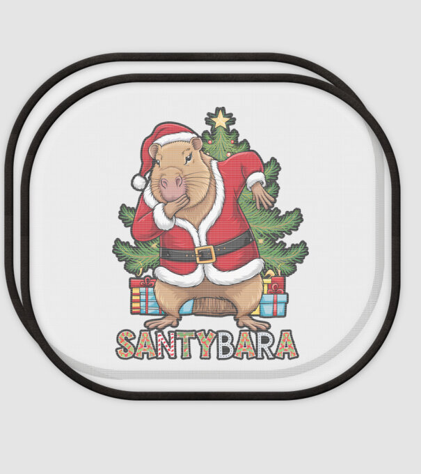 Santybara model alb pe tricou