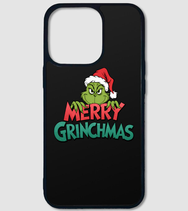 Merry Grinchmas model negru pe tricou