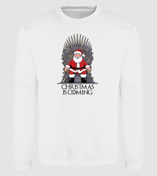 Christmas is Coming Alb model alb pe tricou
