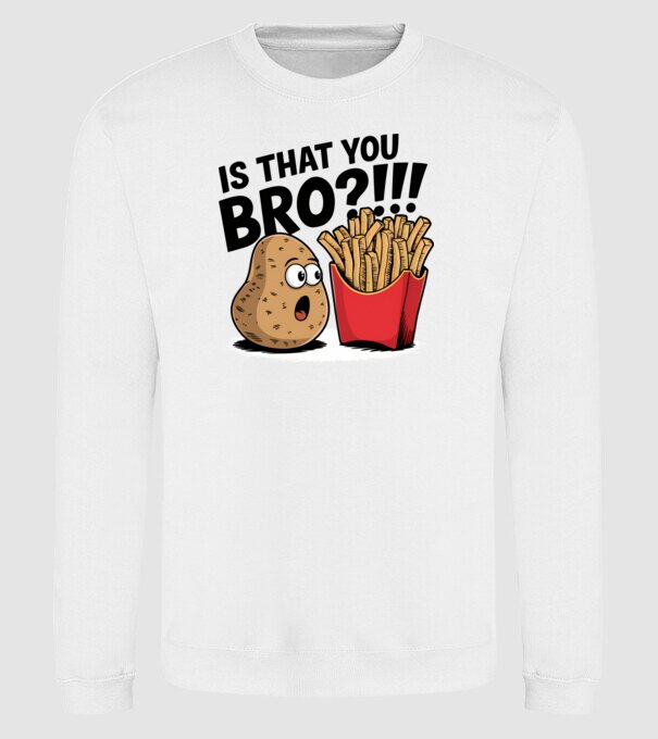 Is that you BRO?!! Alb model alb pe tricou
