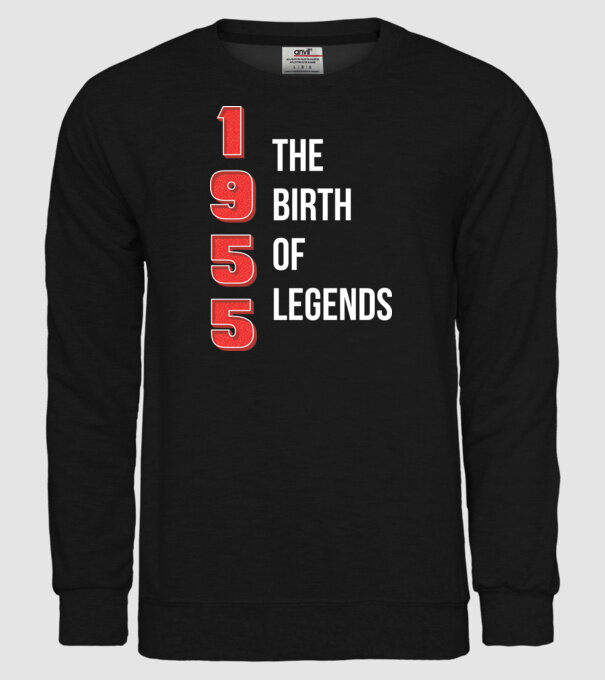 1955 the birth of legends model negru pe tricou