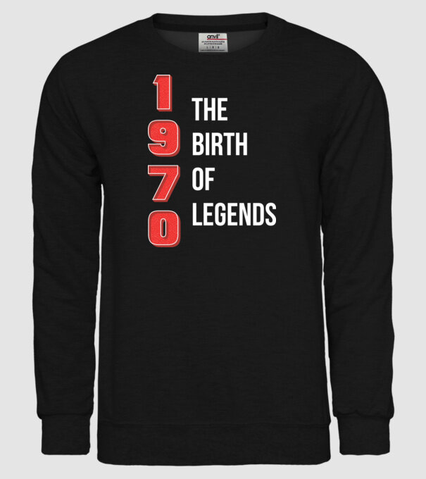 1970 the birth of legends model negru pe tricou