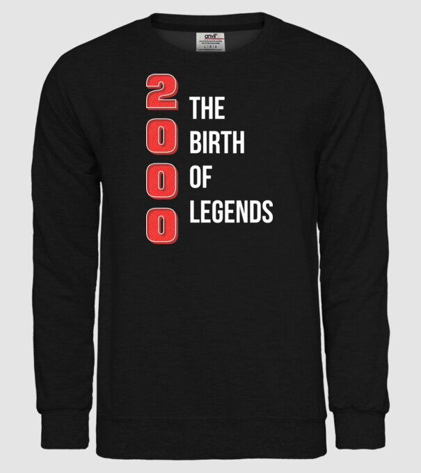 2000 the birth of legends model negru pe tricou