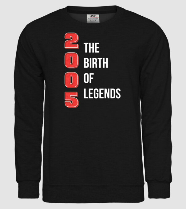 2005 the birth of legends model negru pe tricou