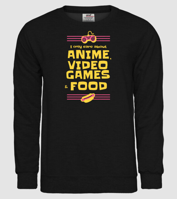 Joc video Anime model negru pe tricou