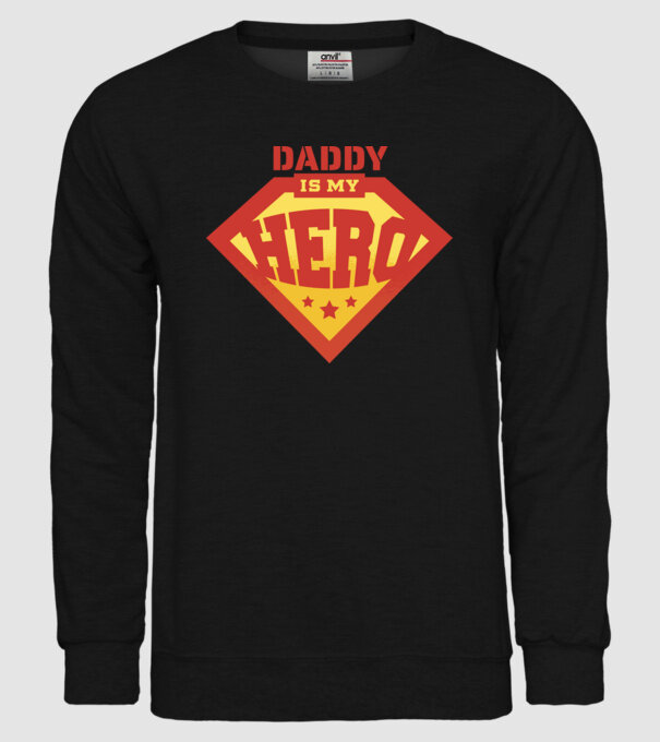 Tata este Supereroul meu model negru pe tricou