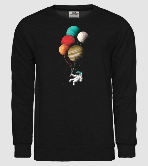 Astronaut Balloons baloane astronaut model negru pe tricou