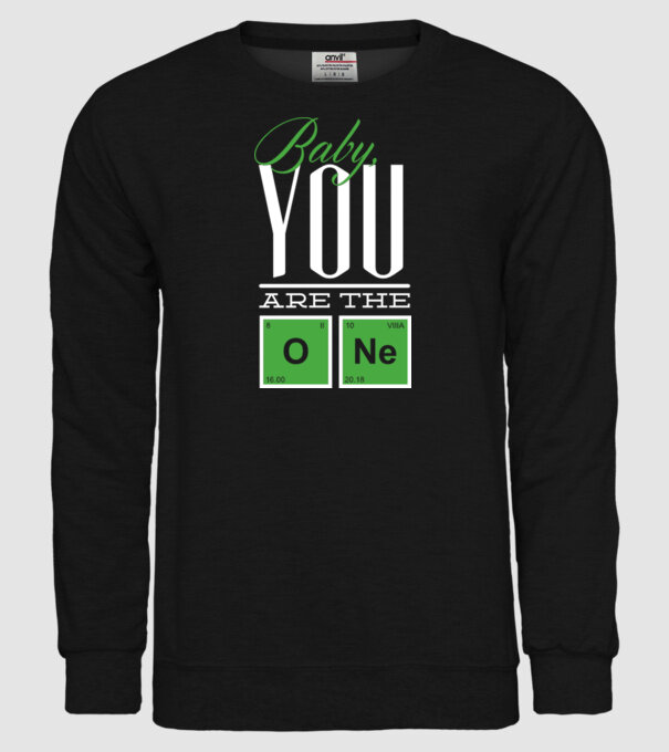 Baby you are the one model negru pe tricou