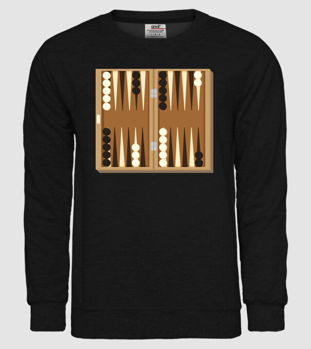 Joc de table model negru pe tricou