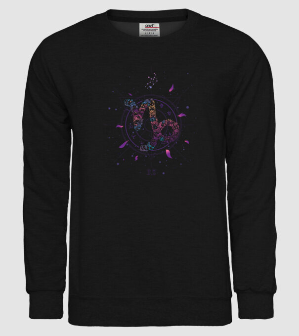 Capricorn Zodiac model negru pe tricou