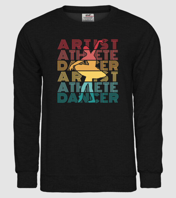 Dansatoare de balet model negru pe tricou