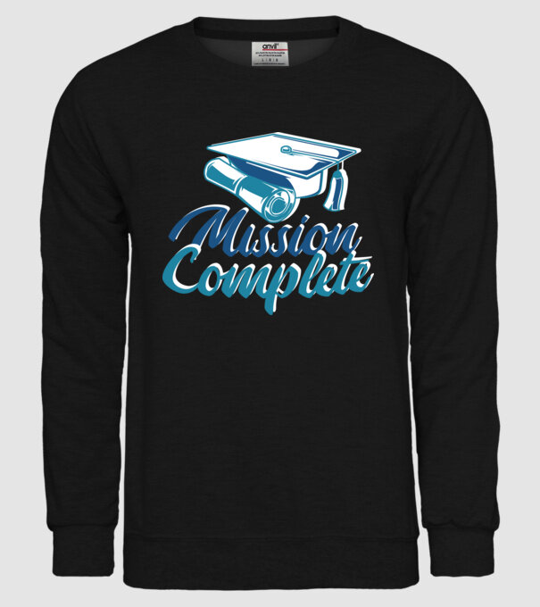 Absolvire cu succes model negru pe tricou