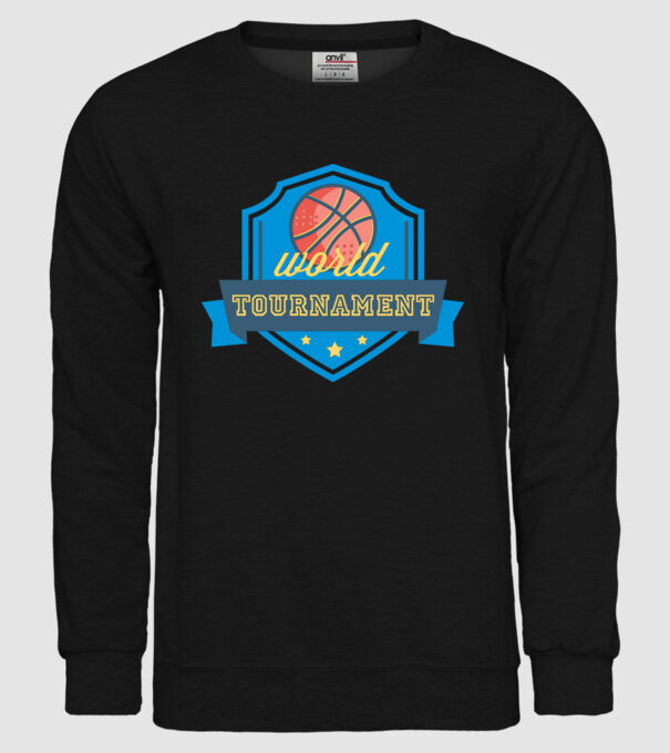 Basketball Tournament model negru pe tricou