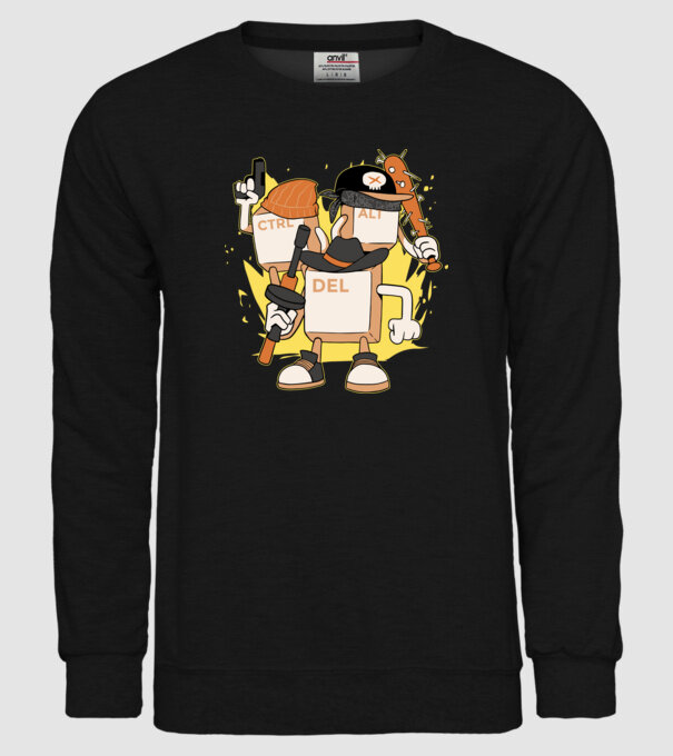 Mafie tastatură model negru pe tricou