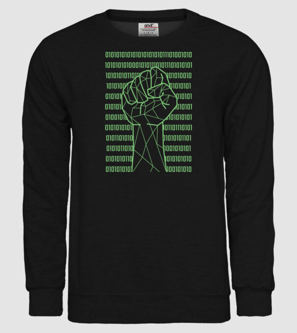 Pumn binar model negru pe tricou