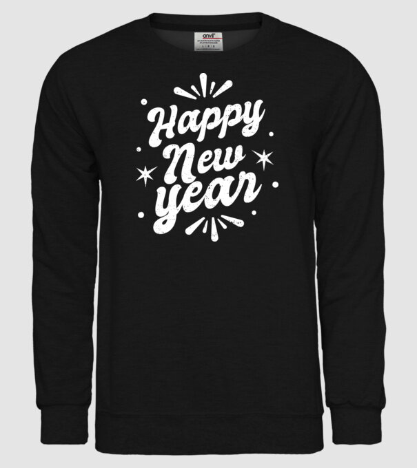 An nou fericit model negru pe tricou