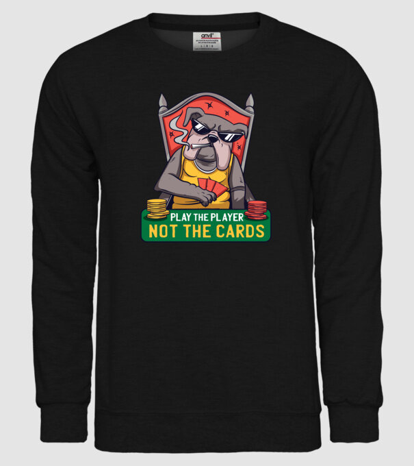 Bulldog Poker model negru pe tricou