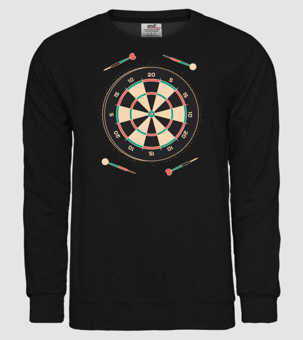Tablă Darts model negru pe tricou