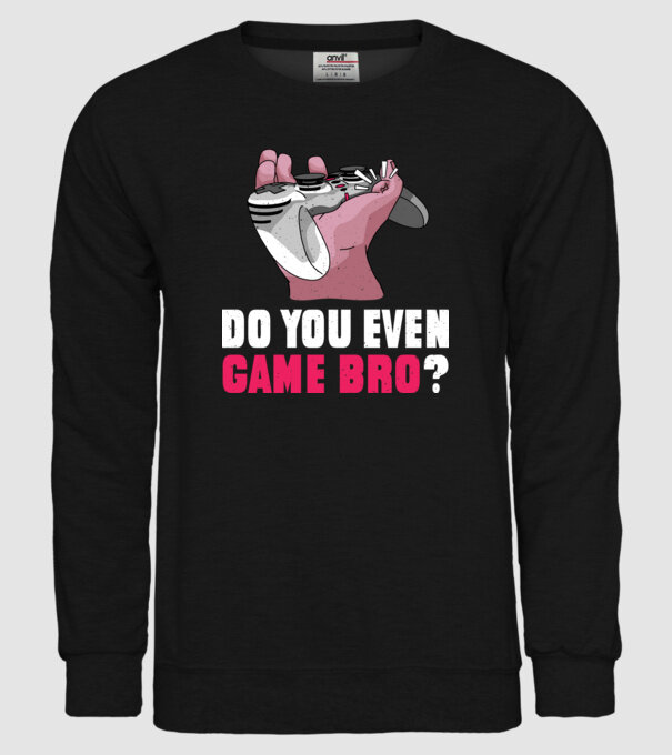 Do You Even Game Bro? model negru pe tricou