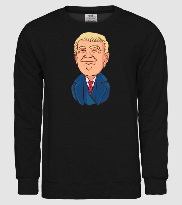 Donald Trump model negru pe tricou