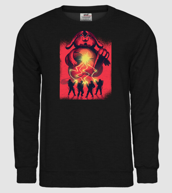 Easter Busters model negru pe tricou