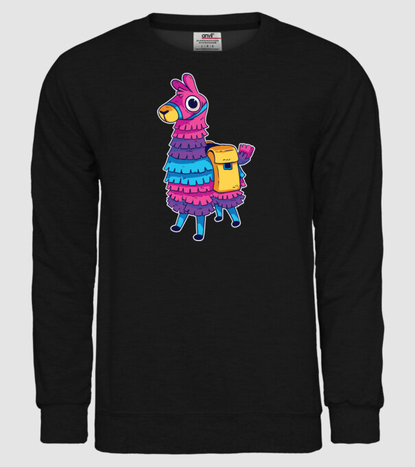 Fortnite LLama - Tricou gamer cu lama model negru pe tricou