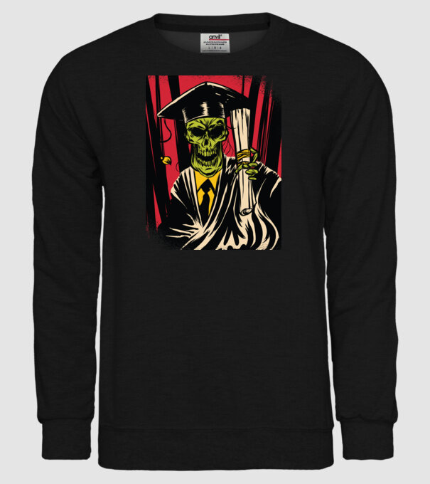 Proaspăt absolvent Absolvire model negru pe tricou
