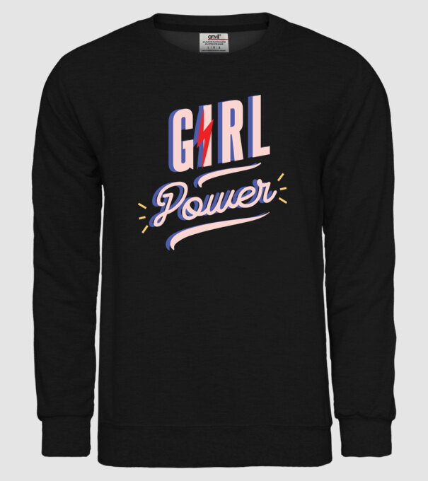 Girl Power de Ziua Femeii model negru pe tricou
