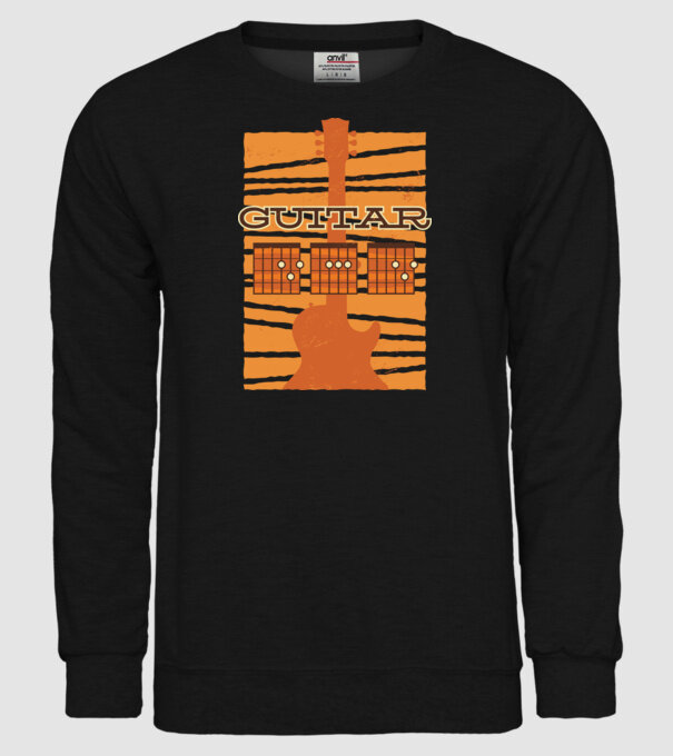Tată chitarist model negru pe tricou
