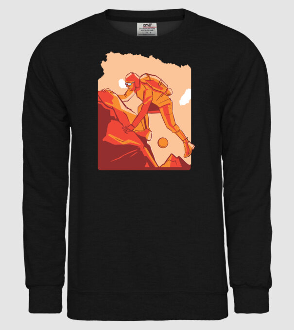 Alpinism model negru pe tricou