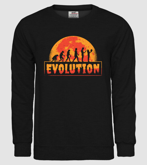 Evoluție Horror model negru pe tricou
