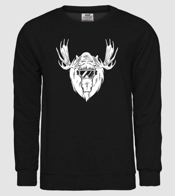 Cap de Elan model negru pe tricou