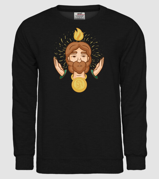 Apostolul Iuda model negru pe tricou