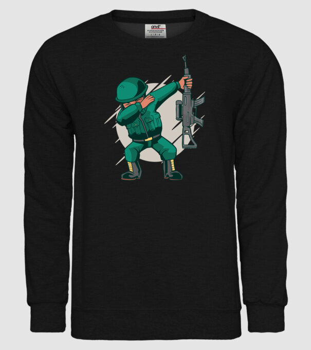 Soldat DAB model negru pe tricou