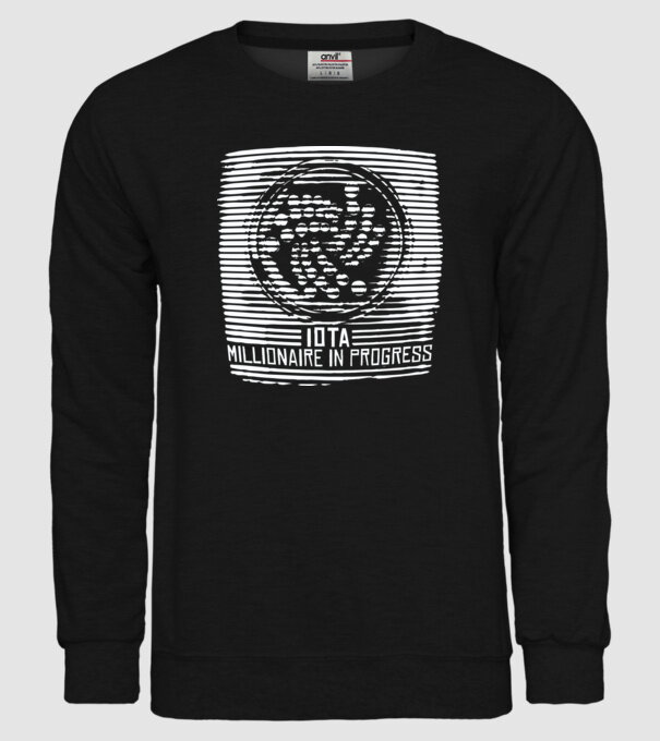 Criptomonedă Miliardar în curs de încărcare model negru pe tricou