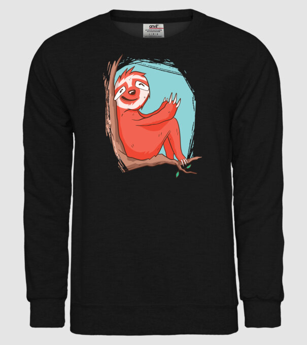 Leneș model negru pe tricou