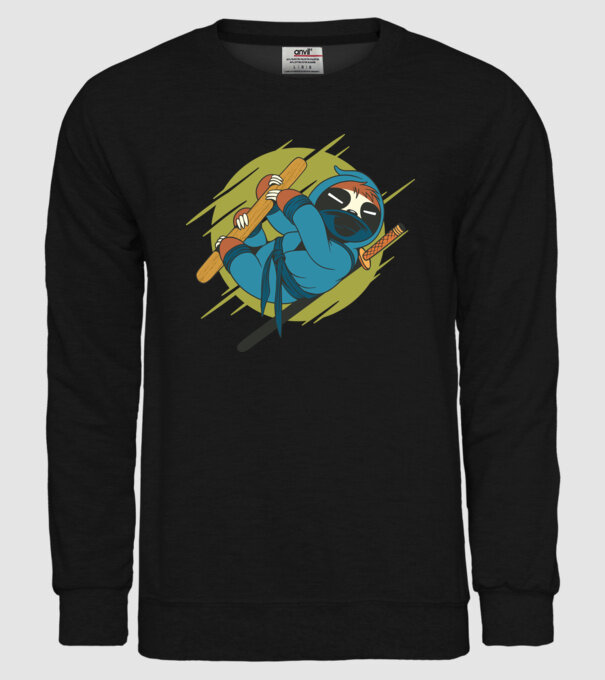 Ninja Leneș model negru pe tricou