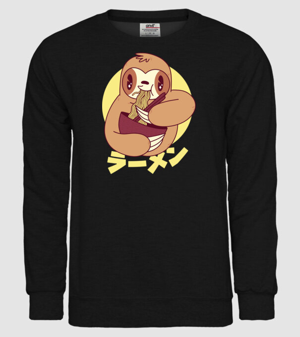 Ramen Leneș model negru pe tricou