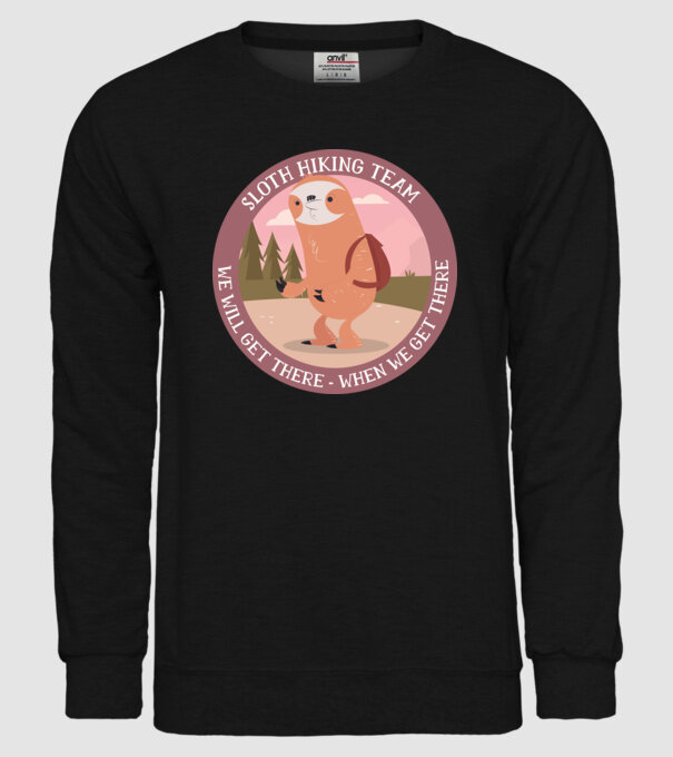 Leneș drumeție - Vom ajunge, atunci când vom ajunge model negru pe tricou
