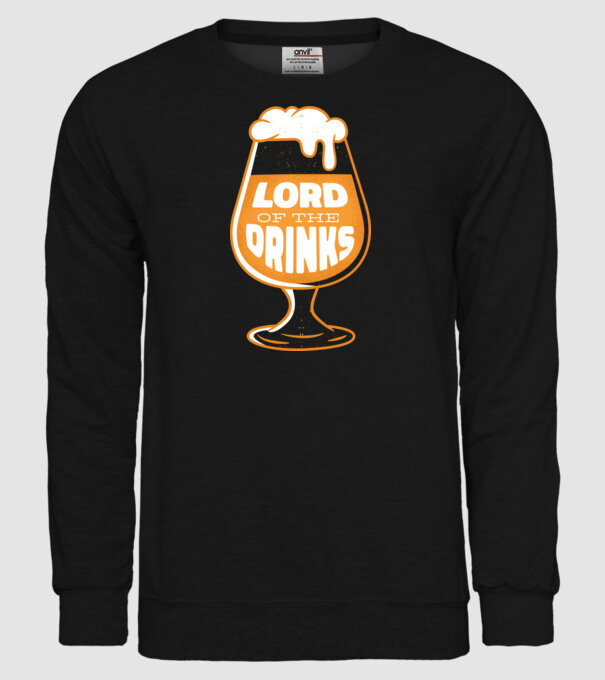 Lord of the Drinks Bere model negru pe tricou