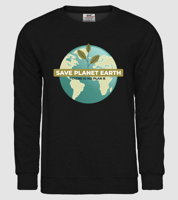 Să salvăm Pământul, nu există o altă planetă model negru pe tricou