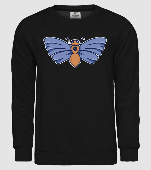 Molie model negru pe tricou