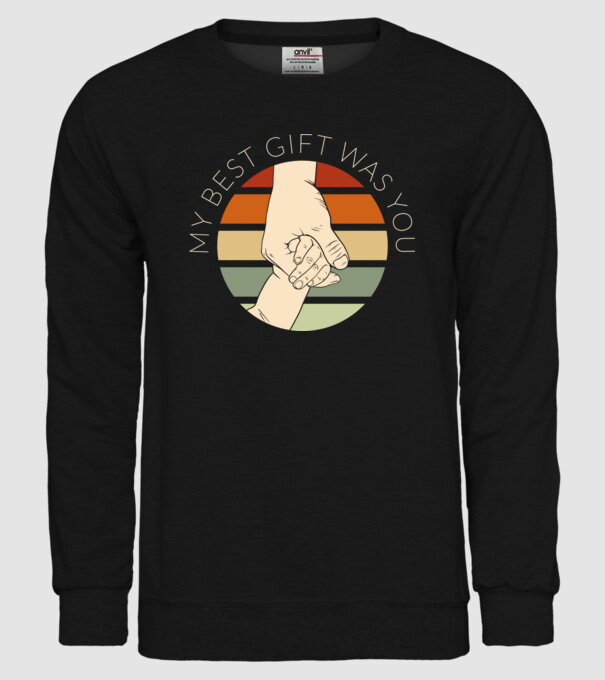My Best Gift Was You model negru pe tricou