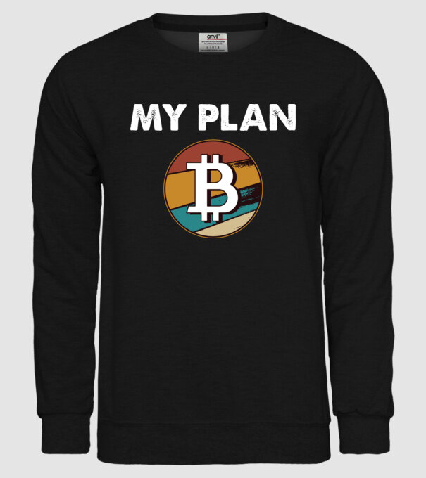 My plan B - Bitcoin model negru pe tricou